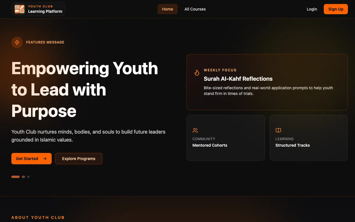 YouthClub Academy screenshot