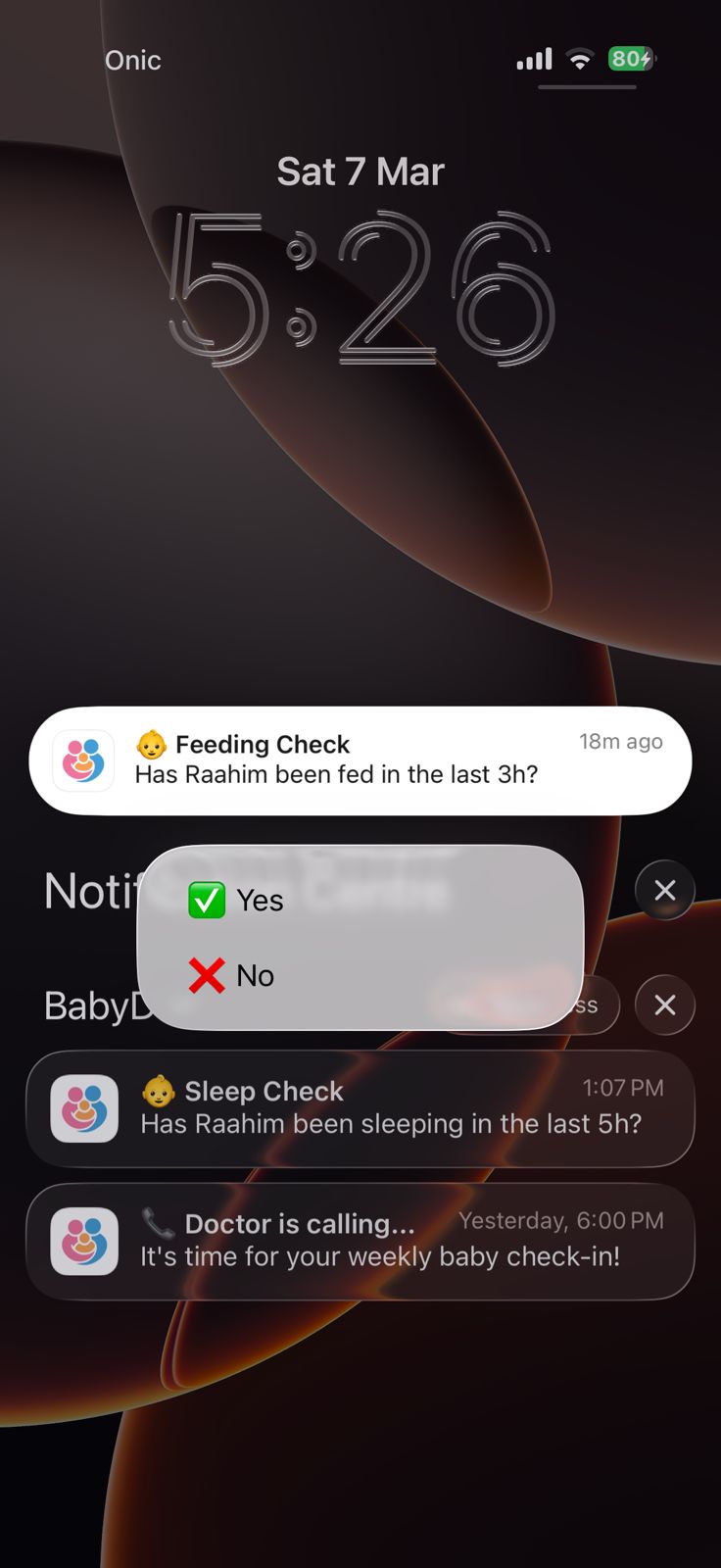 BabyDay — Smart Baby Care & Health Tracking Platform Dark mode screens screen 5